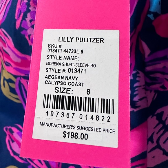 NWT Lilly Pulitzer puffy arm dress - Picture 3 of 3